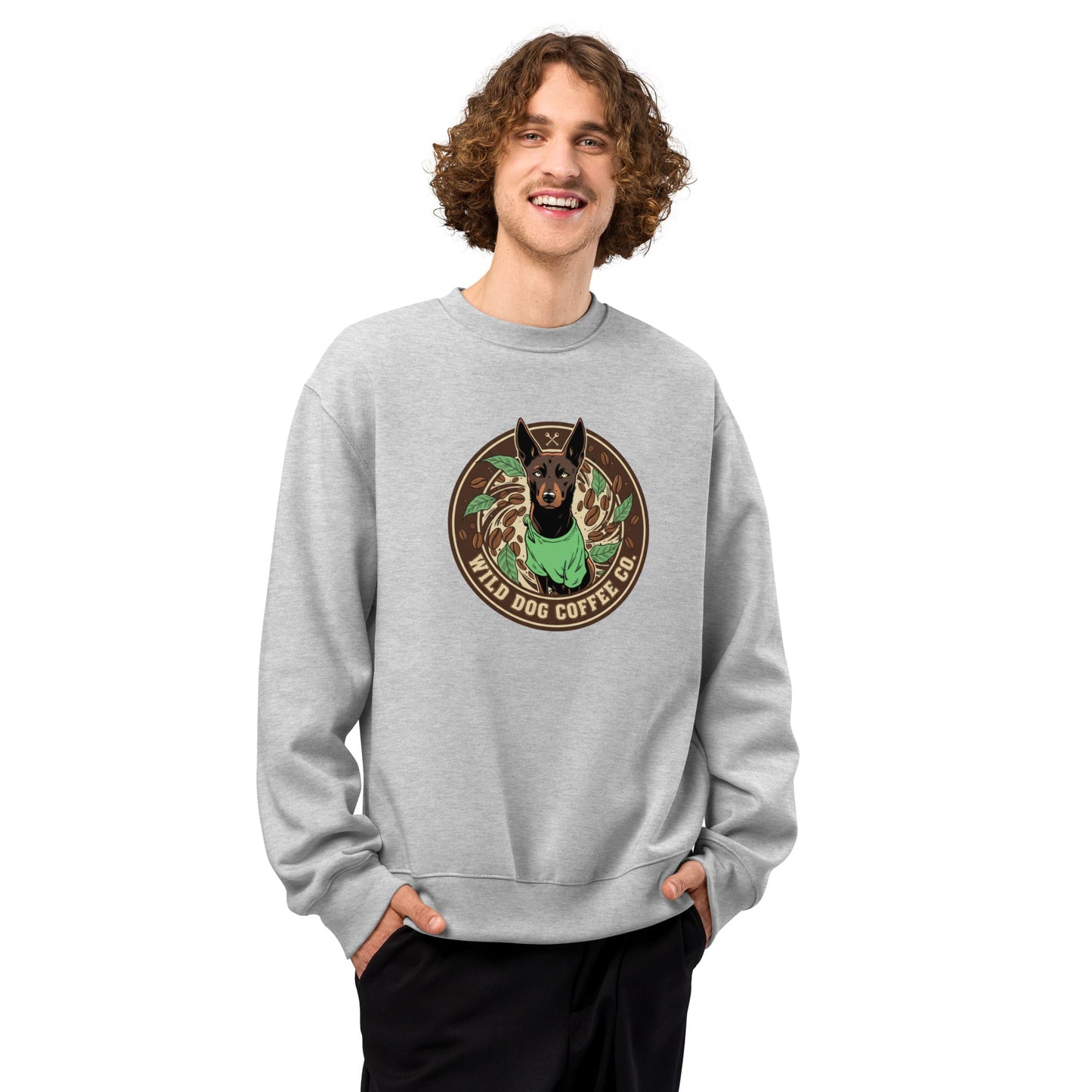 Oversized heavyweight sweatshirt – coffee or tea by Wild Dog Coffee Co Oversized heavyweight sweatshirt by Wild Dog Coffee Co.