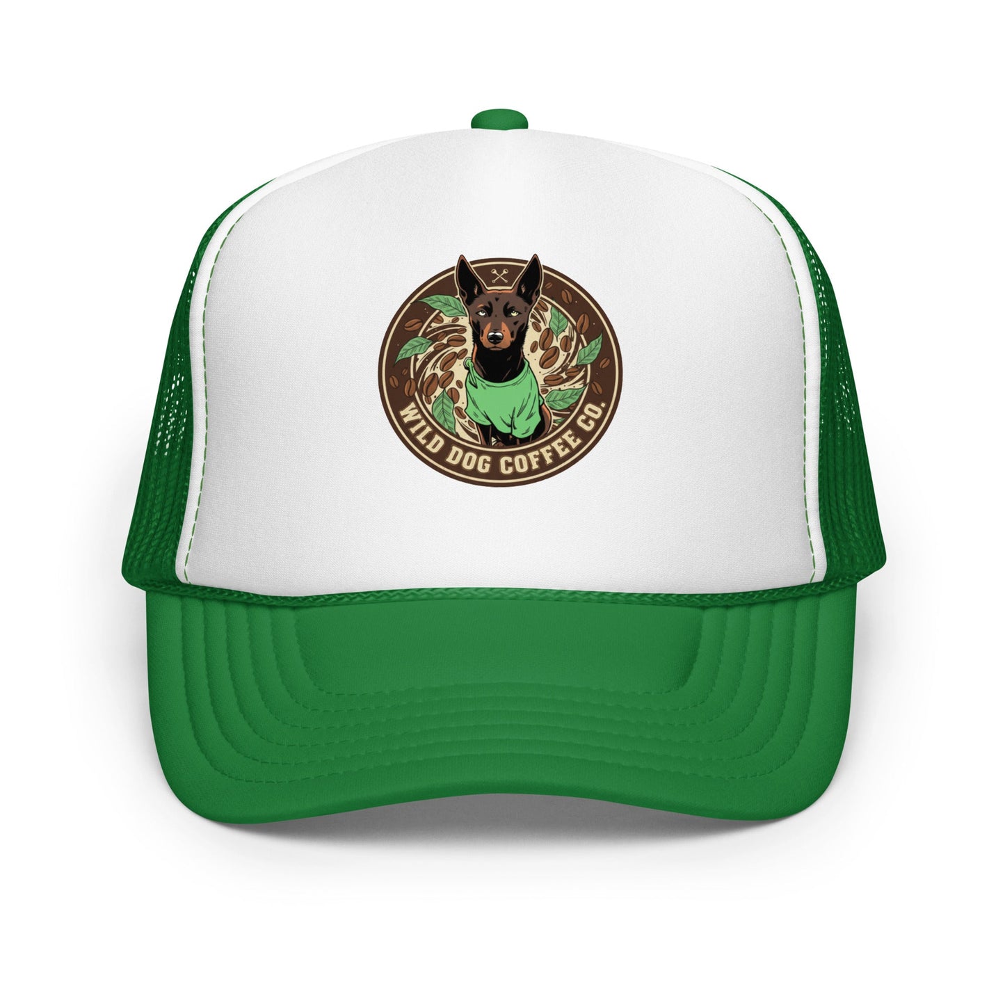 Foam trucker hat – coffee or tea by Wild Dog Coffee Co Foam trucker hat by Wild Dog Coffee Co.