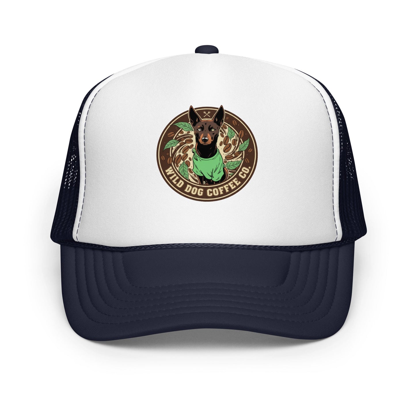 Foam trucker hat – coffee or tea by Wild Dog Coffee Co Foam trucker hat by Wild Dog Coffee Co.