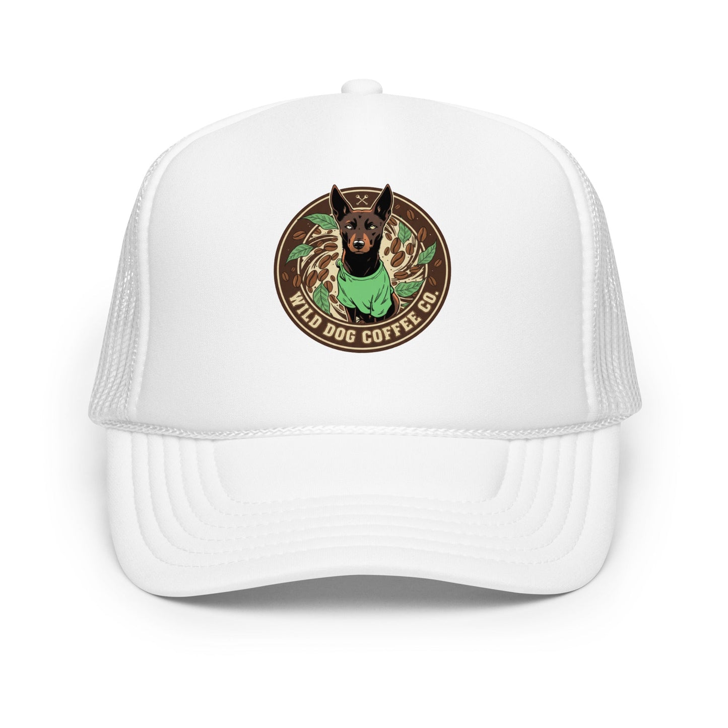 Foam trucker hat – coffee or tea by Wild Dog Coffee Co Foam trucker hat by Wild Dog Coffee Co.