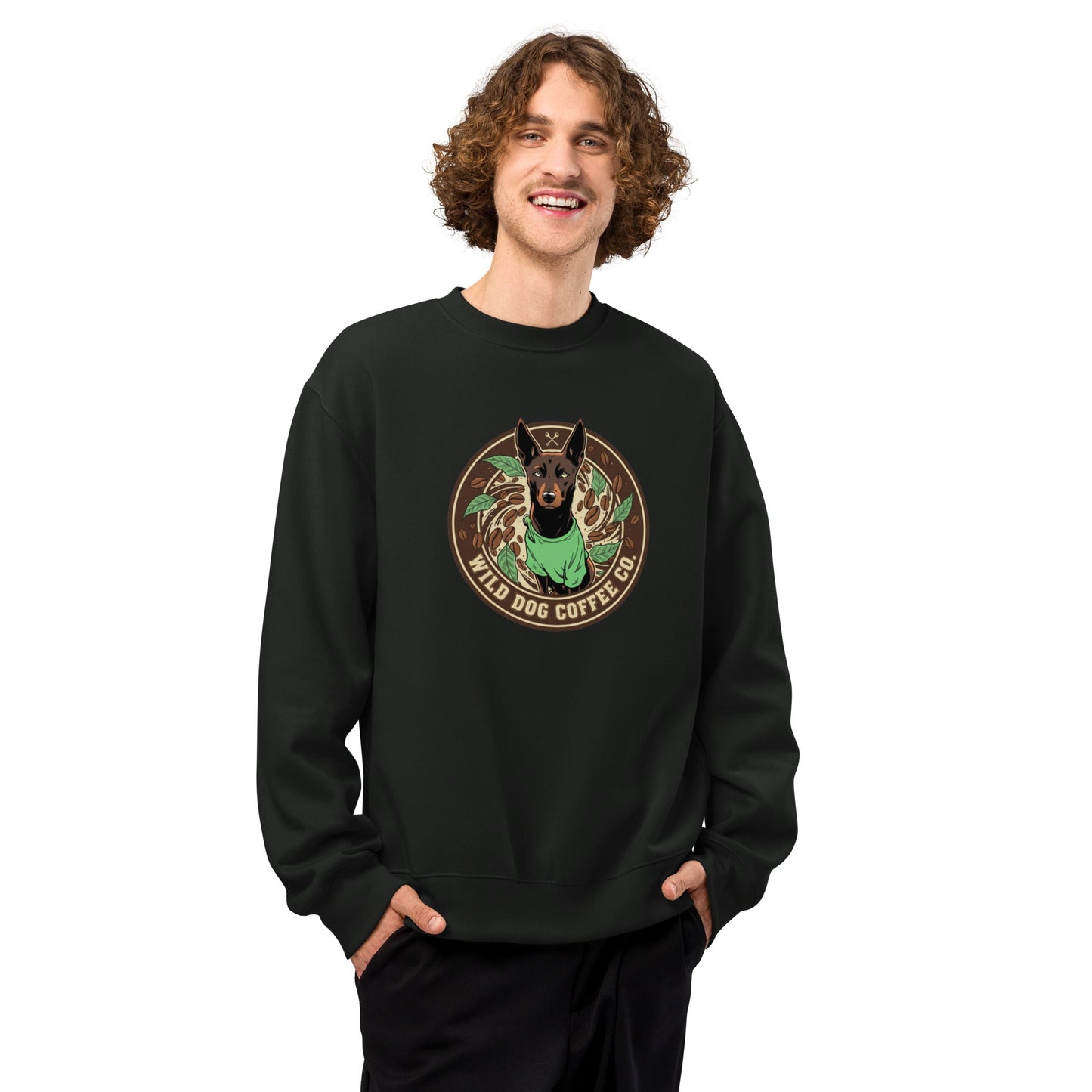 Oversized heavyweight sweatshirt – coffee or tea by Wild Dog Coffee Co Oversized heavyweight sweatshirt by Wild Dog Coffee Co.