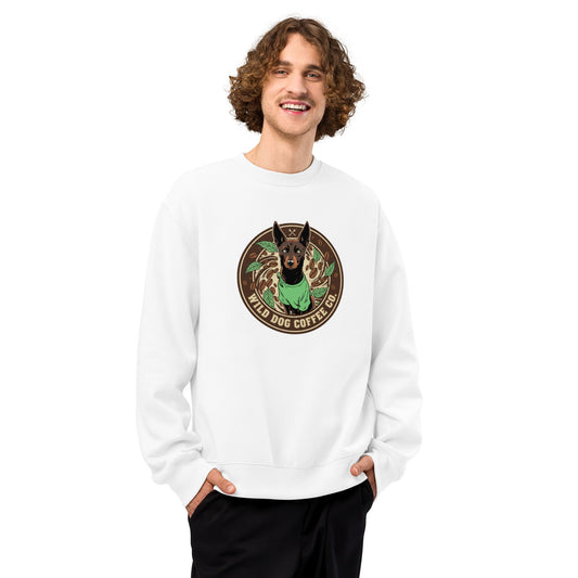 Oversized heavyweight sweatshirt – coffee or tea by Wild Dog Coffee Co Oversized heavyweight sweatshirt by Wild Dog Coffee Co.