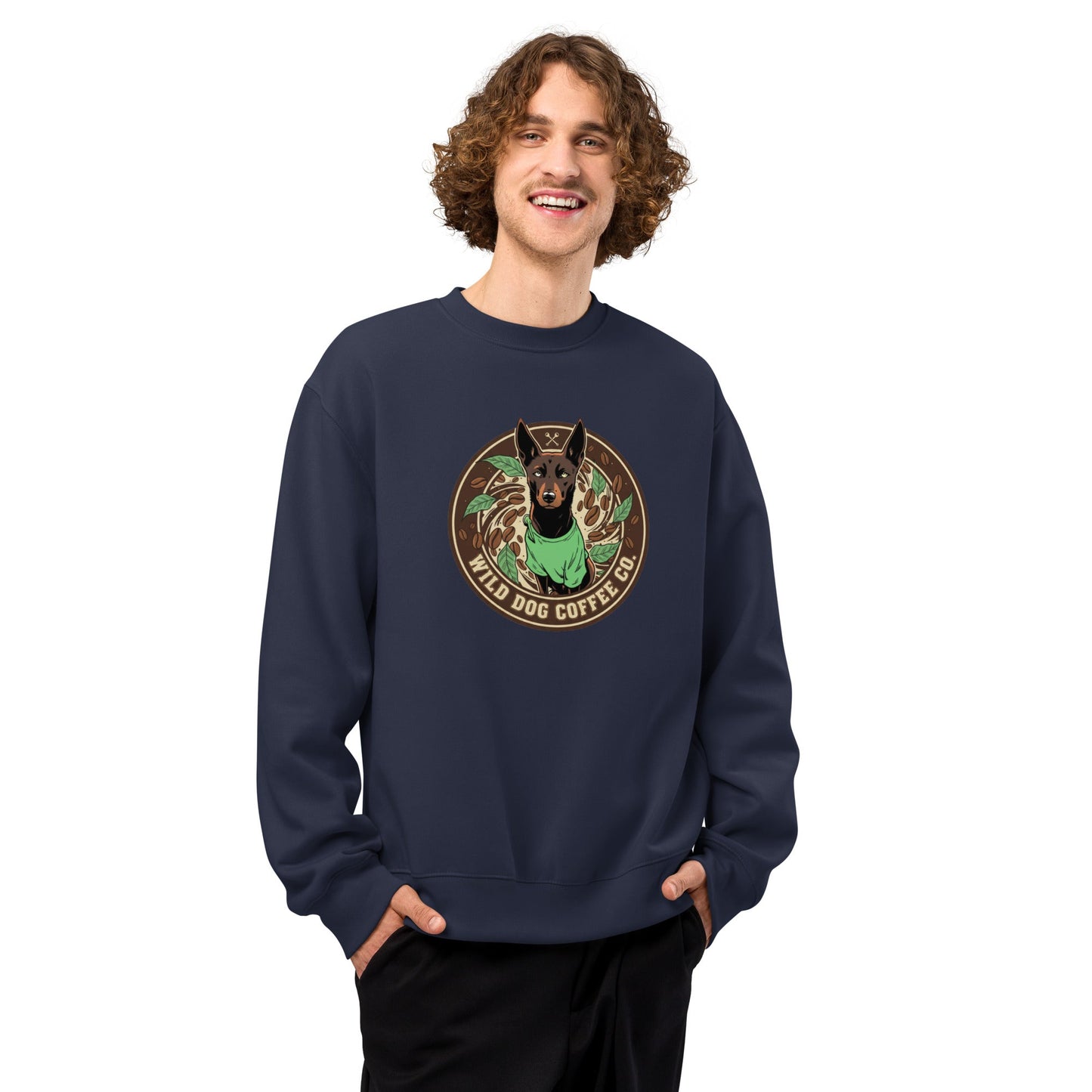 Oversized heavyweight sweatshirt – coffee or tea by Wild Dog Coffee Co Oversized heavyweight sweatshirt by Wild Dog Coffee Co.