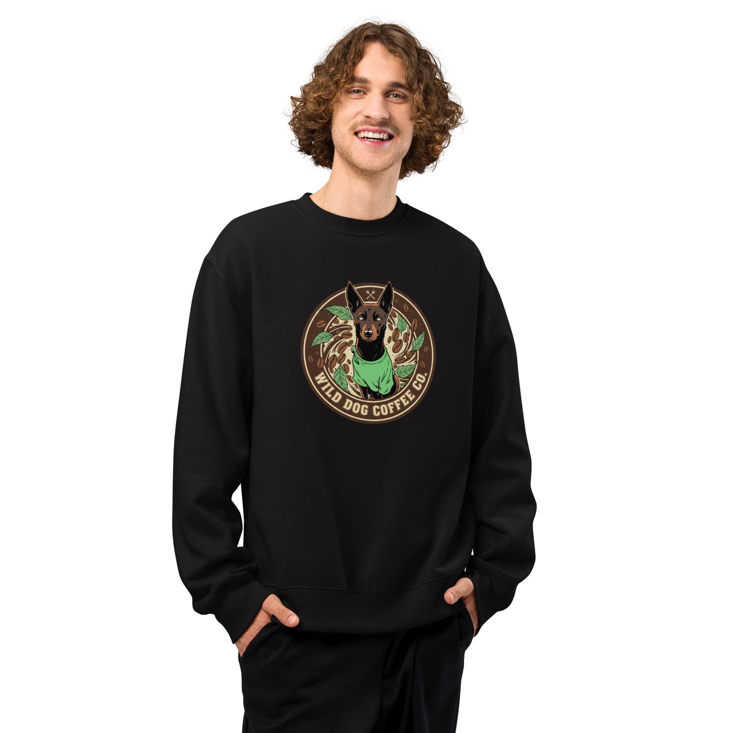 Oversized heavyweight sweatshirt – coffee or tea by Wild Dog Coffee Co Oversized heavyweight sweatshirt by Wild Dog Coffee Co.