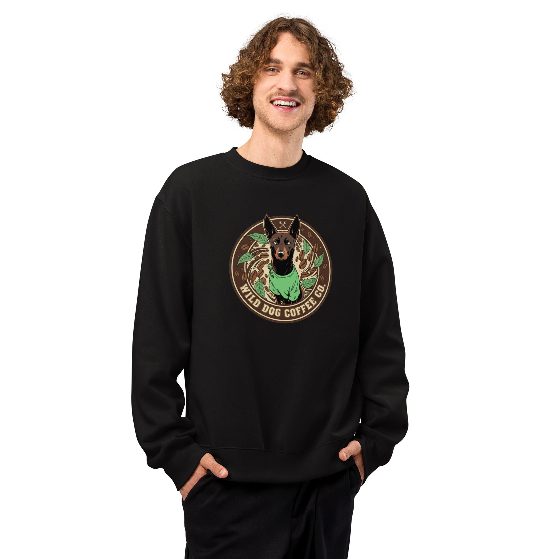 Oversized heavyweight sweatshirt – coffee or tea by Wild Dog Coffee Co Oversized heavyweight sweatshirt by Wild Dog Coffee Co.