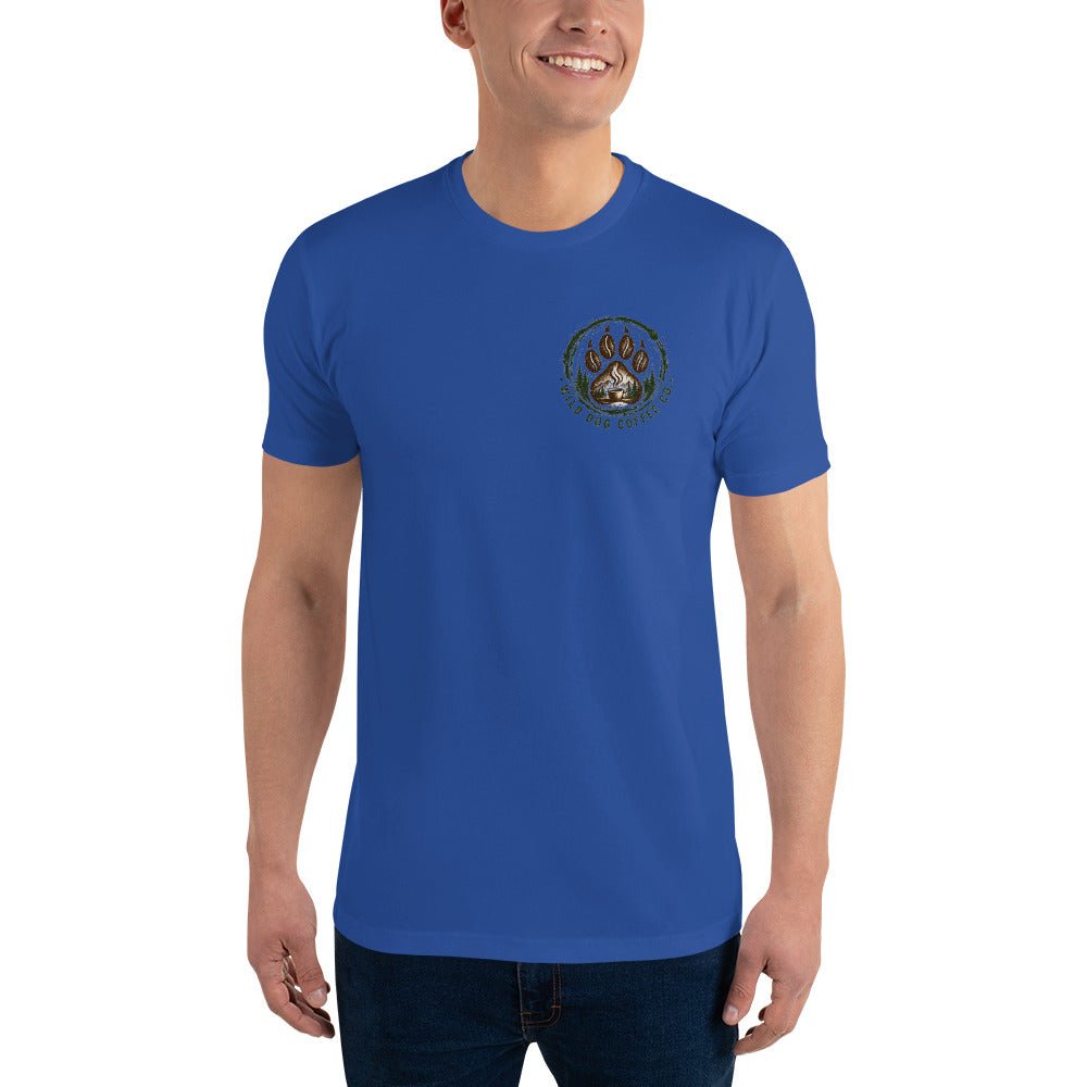 Short Sleeve T-shirt – coffee or tea by Wild Dog Coffee Co Short Sleeve T-shirt by Wild Dog Coffee Co.