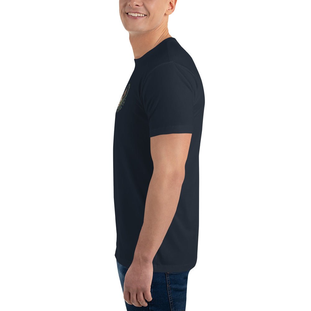Short Sleeve T-shirt – coffee or tea by Wild Dog Coffee Co Short Sleeve T-shirt by Wild Dog Coffee Co.