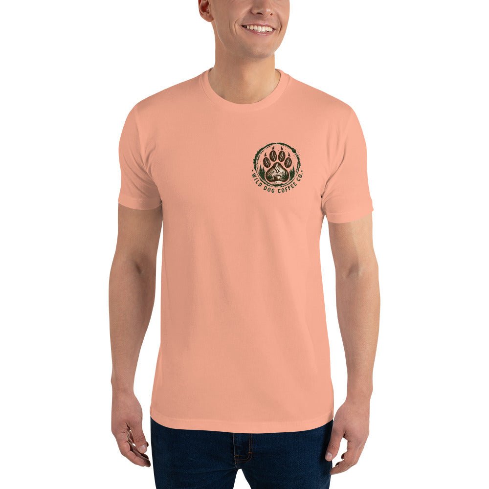 Short Sleeve T-shirt – coffee or tea by Wild Dog Coffee Co Short Sleeve T-shirt by Wild Dog Coffee Co.