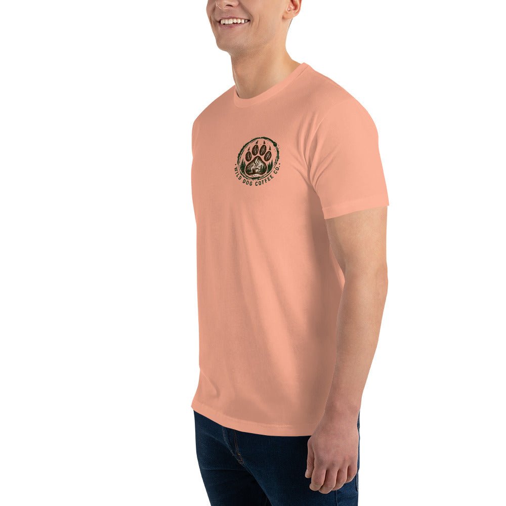 Short Sleeve T-shirt – coffee or tea by Wild Dog Coffee Co Short Sleeve T-shirt by Wild Dog Coffee Co.