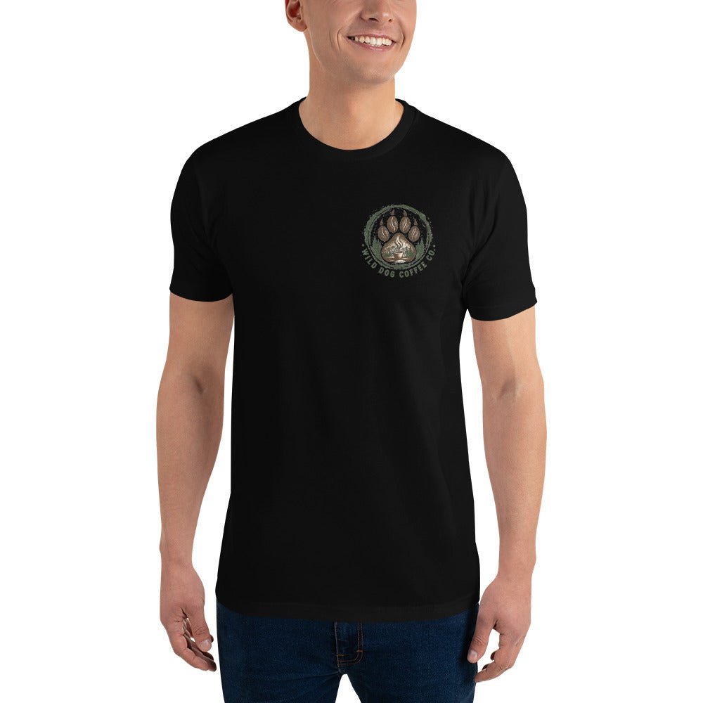 Short Sleeve T-shirt – coffee or tea by Wild Dog Coffee Co Short Sleeve T-shirt by Wild Dog Coffee Co.