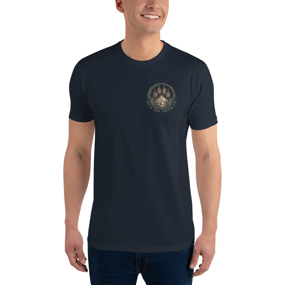 Short Sleeve T-shirt – coffee or tea by Wild Dog Coffee Co Short Sleeve T-shirt by Wild Dog Coffee Co.