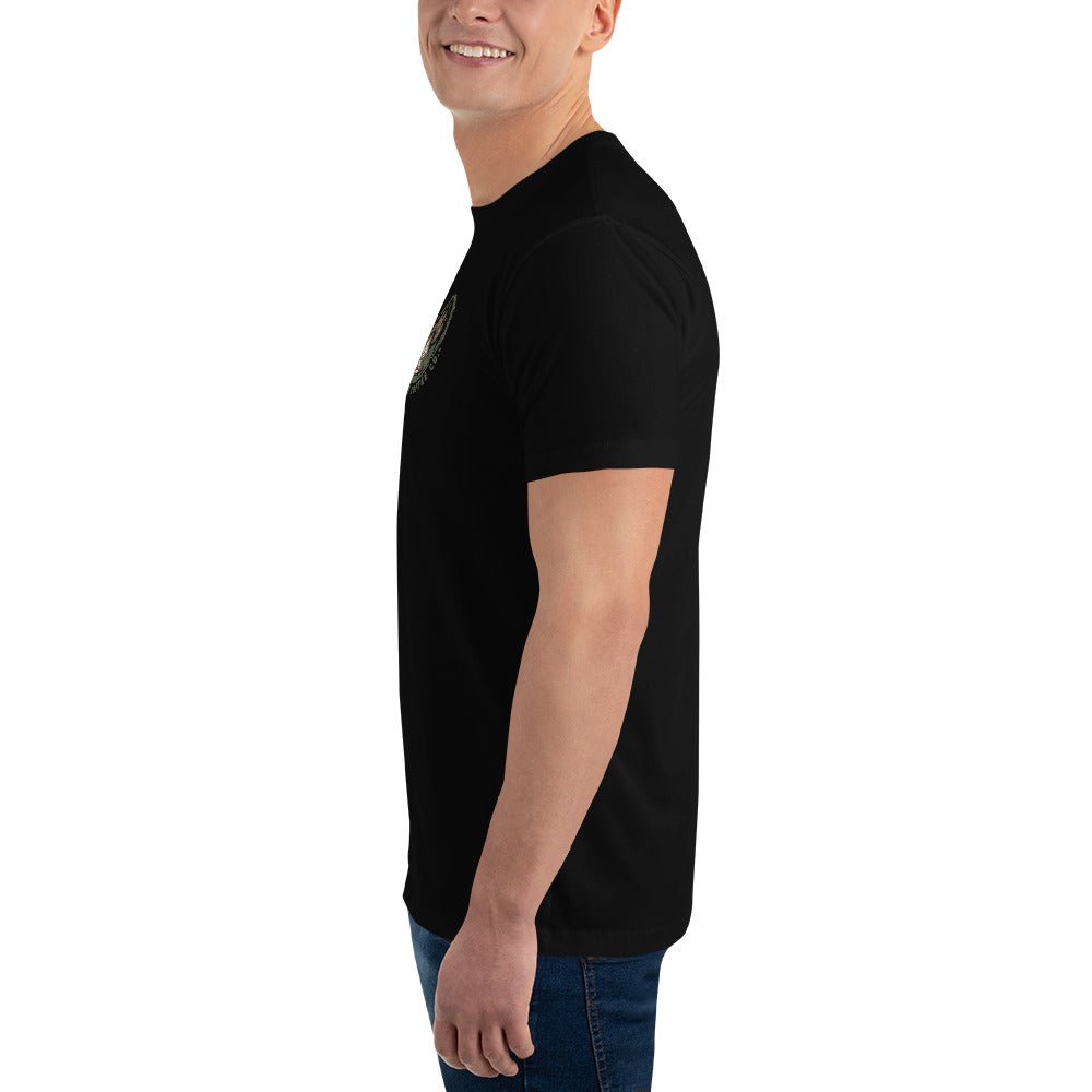 Short Sleeve T-shirt – coffee or tea by Wild Dog Coffee Co Short Sleeve T-shirt by Wild Dog Coffee Co.