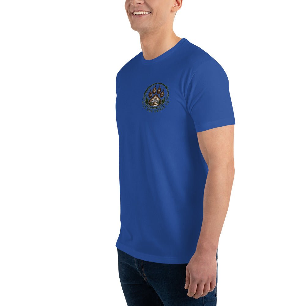 Short Sleeve T-shirt – coffee or tea by Wild Dog Coffee Co Short Sleeve T-shirt by Wild Dog Coffee Co.