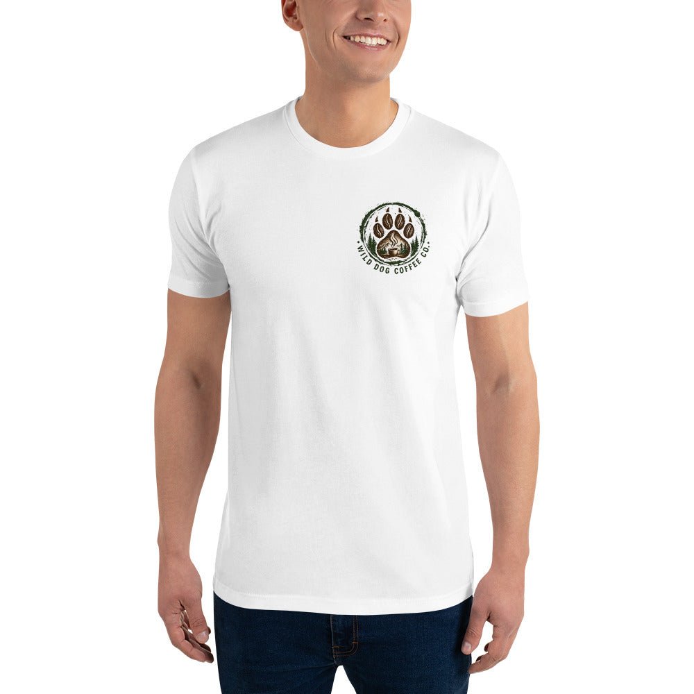 Short Sleeve T-shirt – coffee or tea by Wild Dog Coffee Co Short Sleeve T-shirt by Wild Dog Coffee Co.