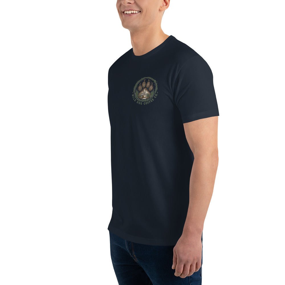 Short Sleeve T-shirt – coffee or tea by Wild Dog Coffee Co Short Sleeve T-shirt by Wild Dog Coffee Co.