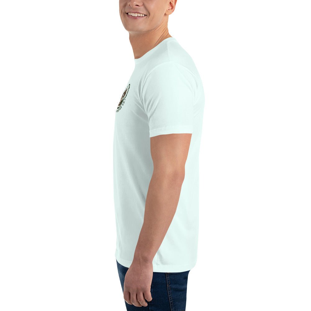 Short Sleeve T-shirt – coffee or tea by Wild Dog Coffee Co Short Sleeve T-shirt by Wild Dog Coffee Co.