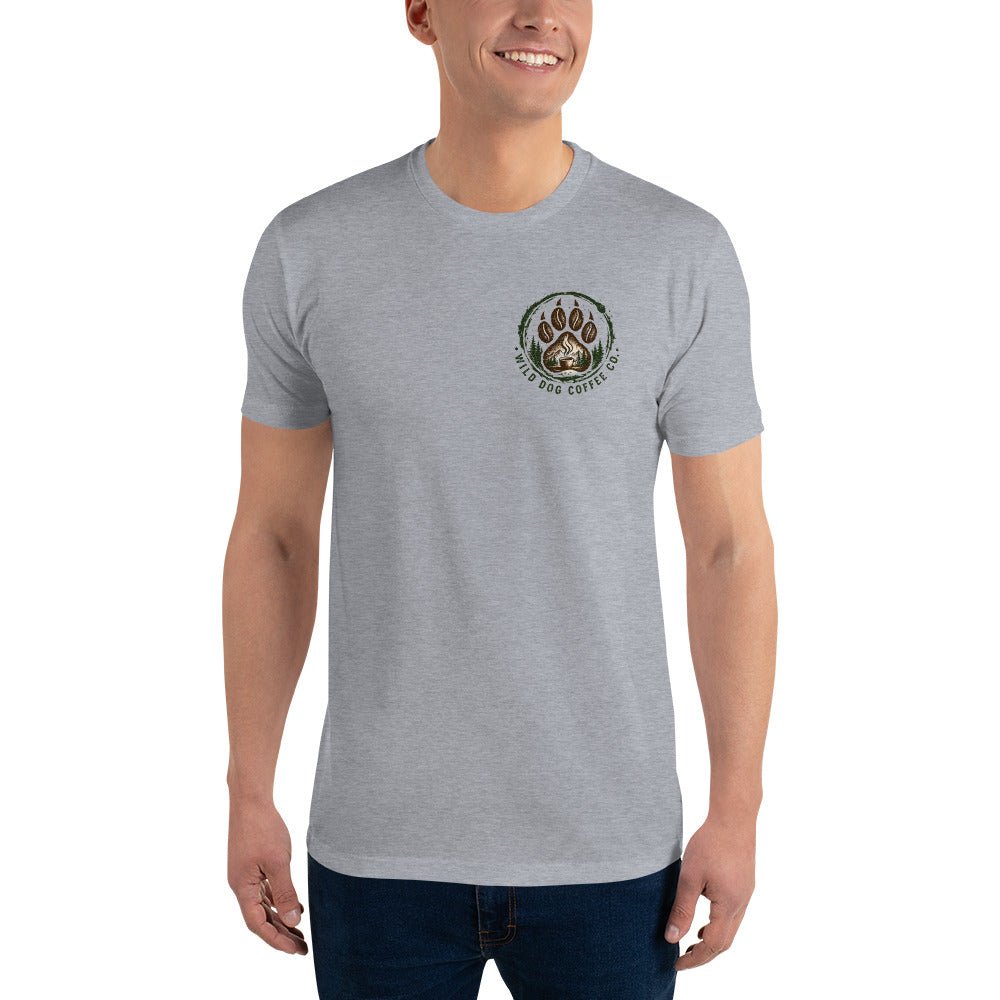 Short Sleeve T-shirt – coffee or tea by Wild Dog Coffee Co Short Sleeve T-shirt by Wild Dog Coffee Co.