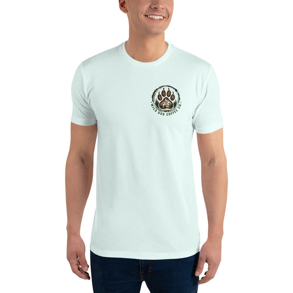 Short Sleeve T-shirt – coffee or tea by Wild Dog Coffee Co Short Sleeve T-shirt by Wild Dog Coffee Co.