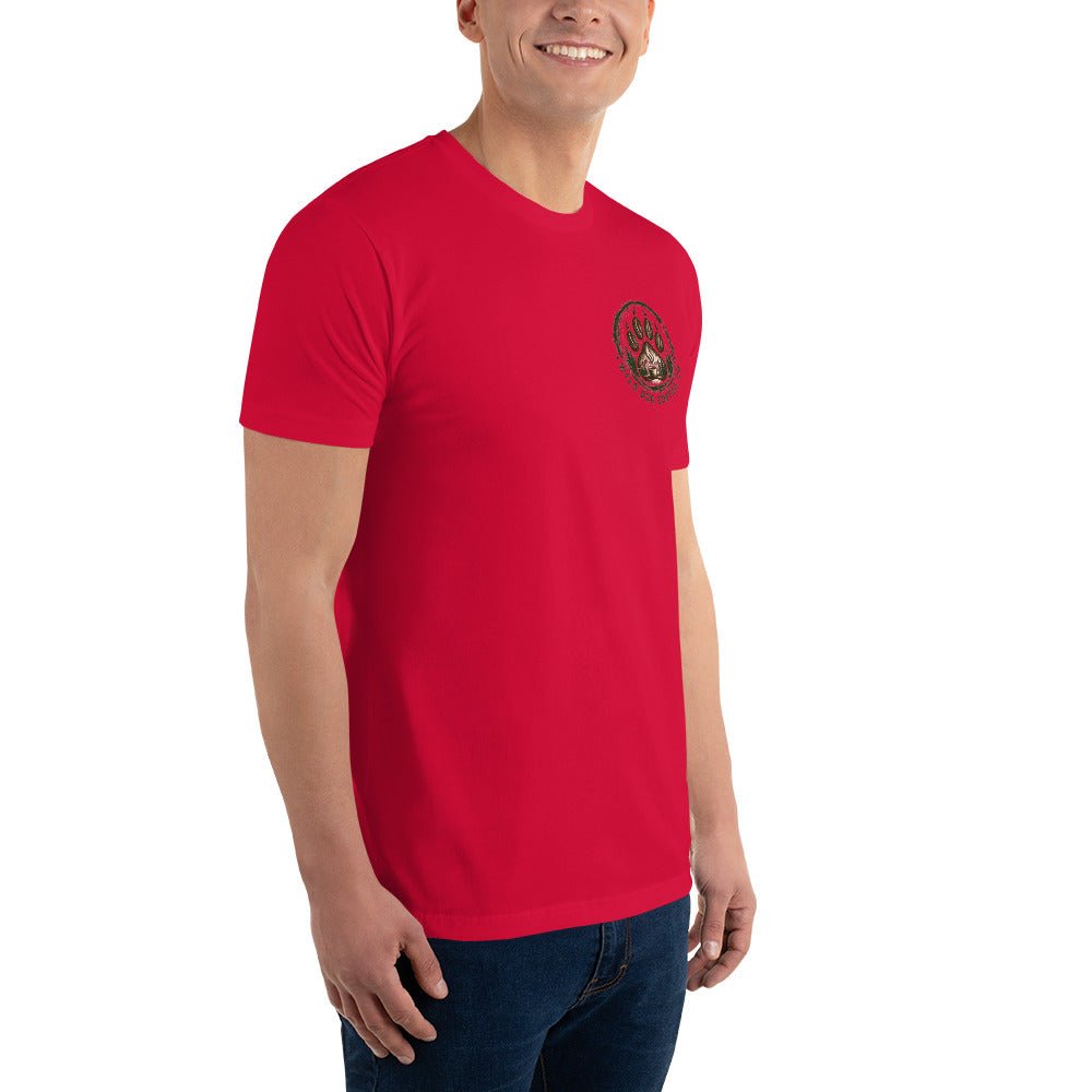 Short Sleeve T-shirt – coffee or tea by Wild Dog Coffee Co Short Sleeve T-shirt by Wild Dog Coffee Co.