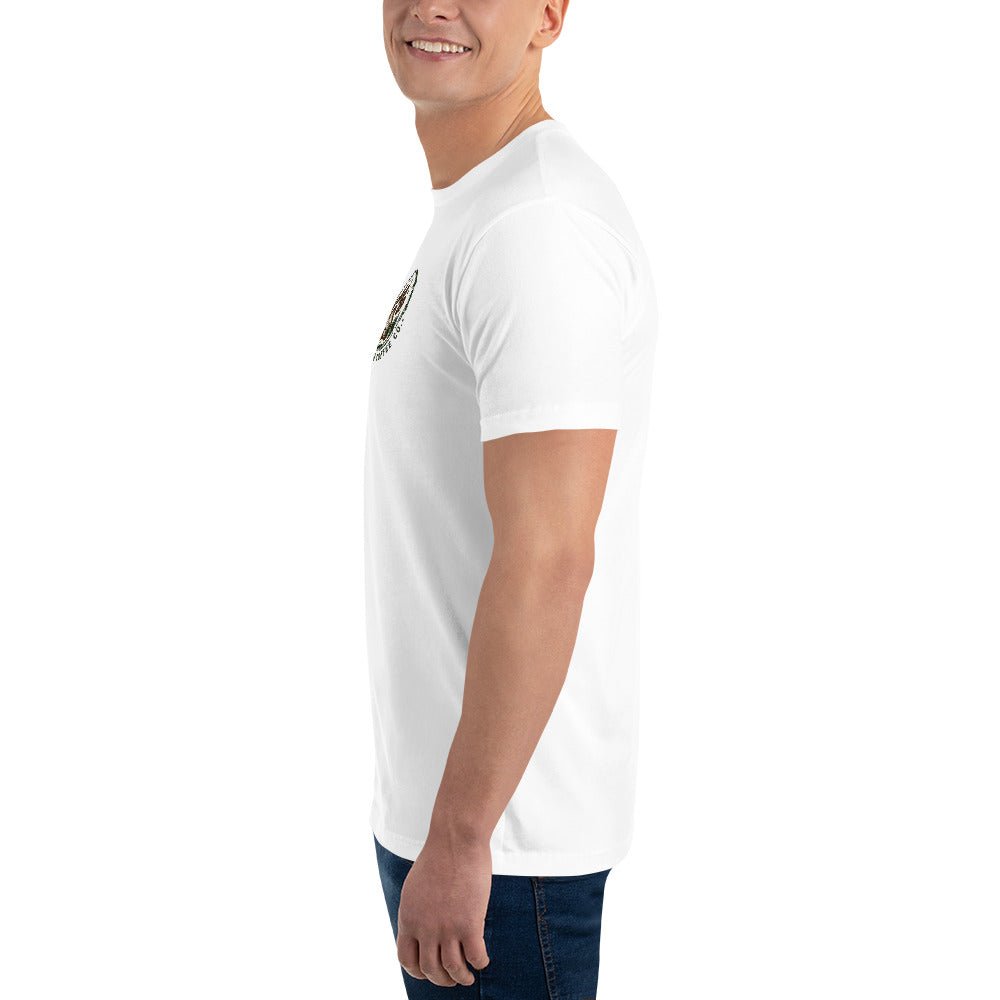 Short Sleeve T-shirt – coffee or tea by Wild Dog Coffee Co Short Sleeve T-shirt by Wild Dog Coffee Co.