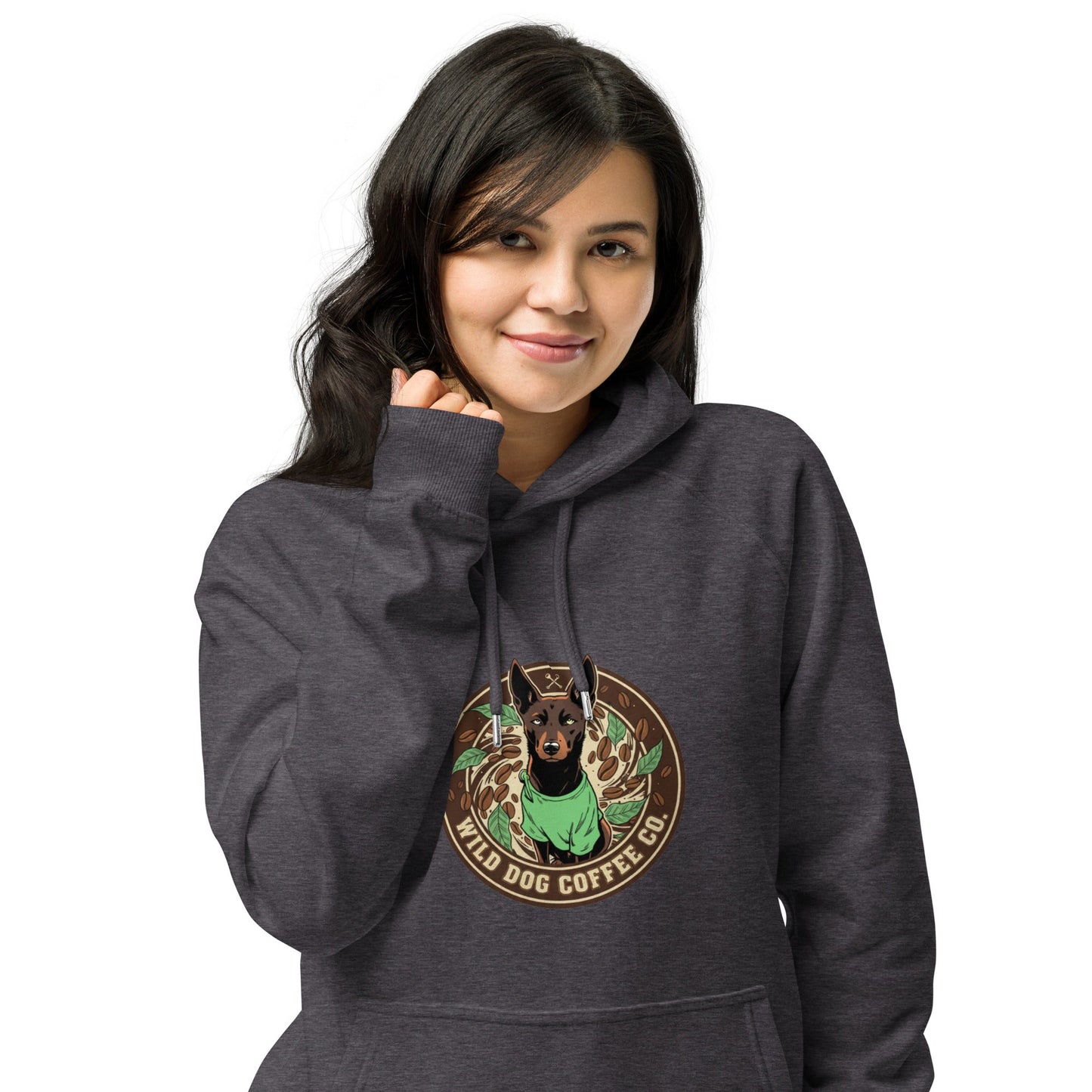 Unisex eco raglan hoodie – coffee or tea by Wild Dog Coffee Co Unisex eco raglan hoodie by Wild Dog Coffee Co.