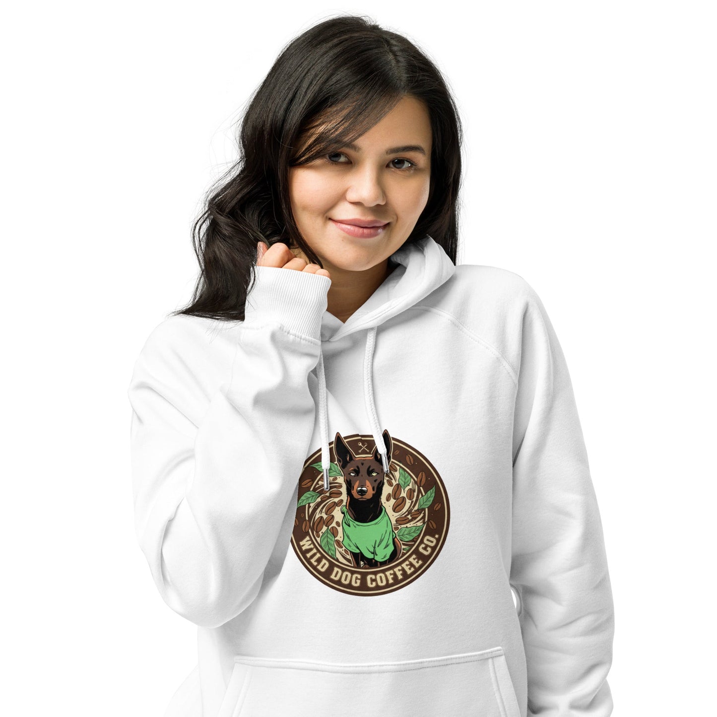 Unisex eco raglan hoodie – coffee or tea by Wild Dog Coffee Co Unisex eco raglan hoodie by Wild Dog Coffee Co.