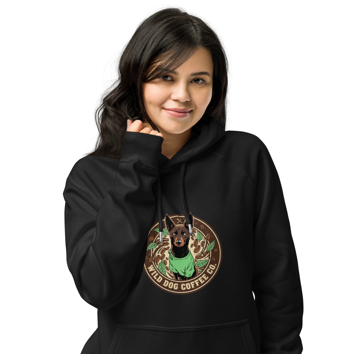 Unisex eco raglan hoodie – coffee or tea by Wild Dog Coffee Co Unisex eco raglan hoodie by Wild Dog Coffee Co.