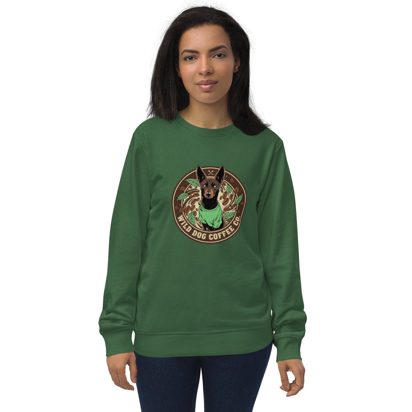 Unisex organic sweatshirt – coffee or tea by Wild Dog Coffee Co Unisex organic sweatshirt by Wild Dog Coffee Co.