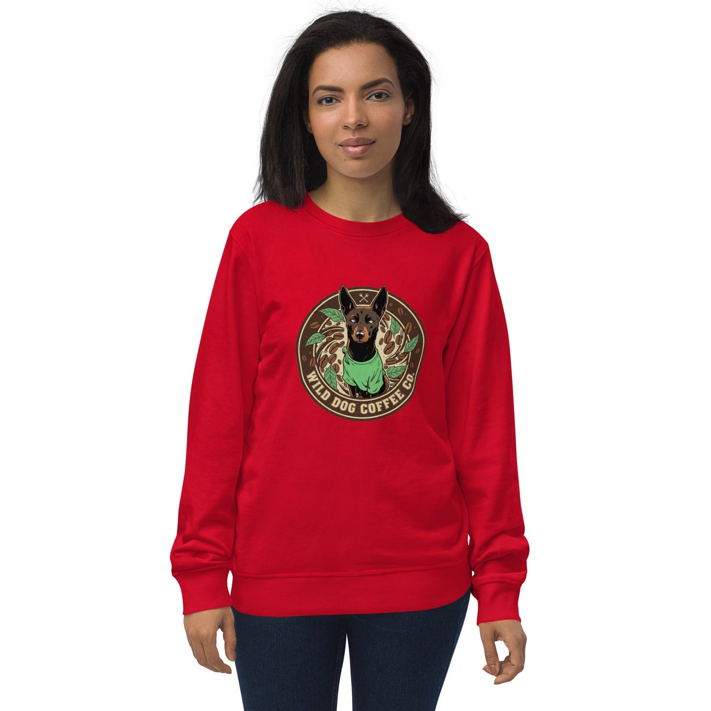 Unisex organic sweatshirt – coffee or tea by Wild Dog Coffee Co Unisex organic sweatshirt by Wild Dog Coffee Co.