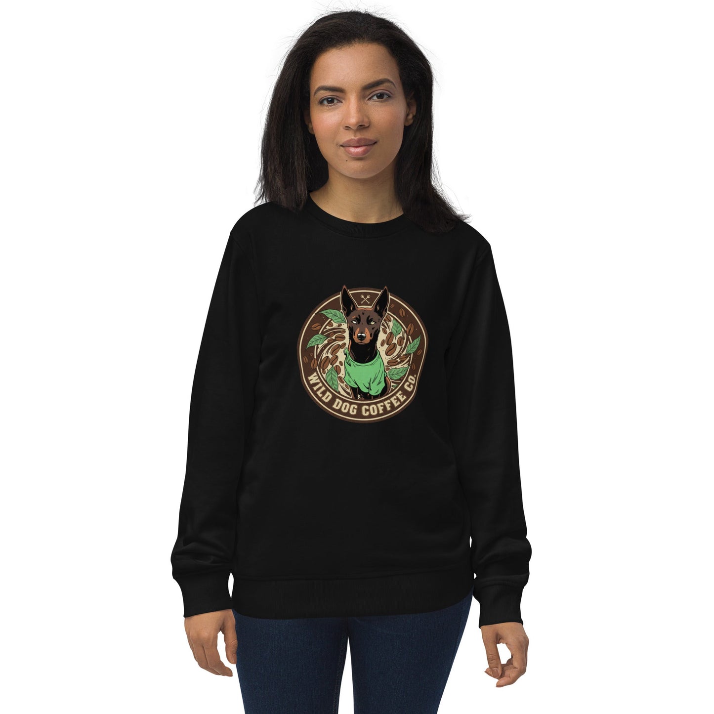 Unisex organic sweatshirt – coffee or tea by Wild Dog Coffee Co Unisex organic sweatshirt by Wild Dog Coffee Co.
