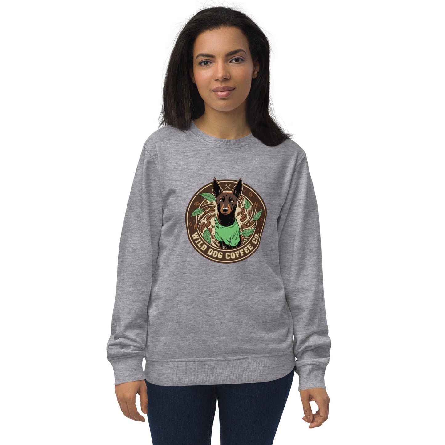 Unisex organic sweatshirt – coffee or tea by Wild Dog Coffee Co Unisex organic sweatshirt by Wild Dog Coffee Co.
