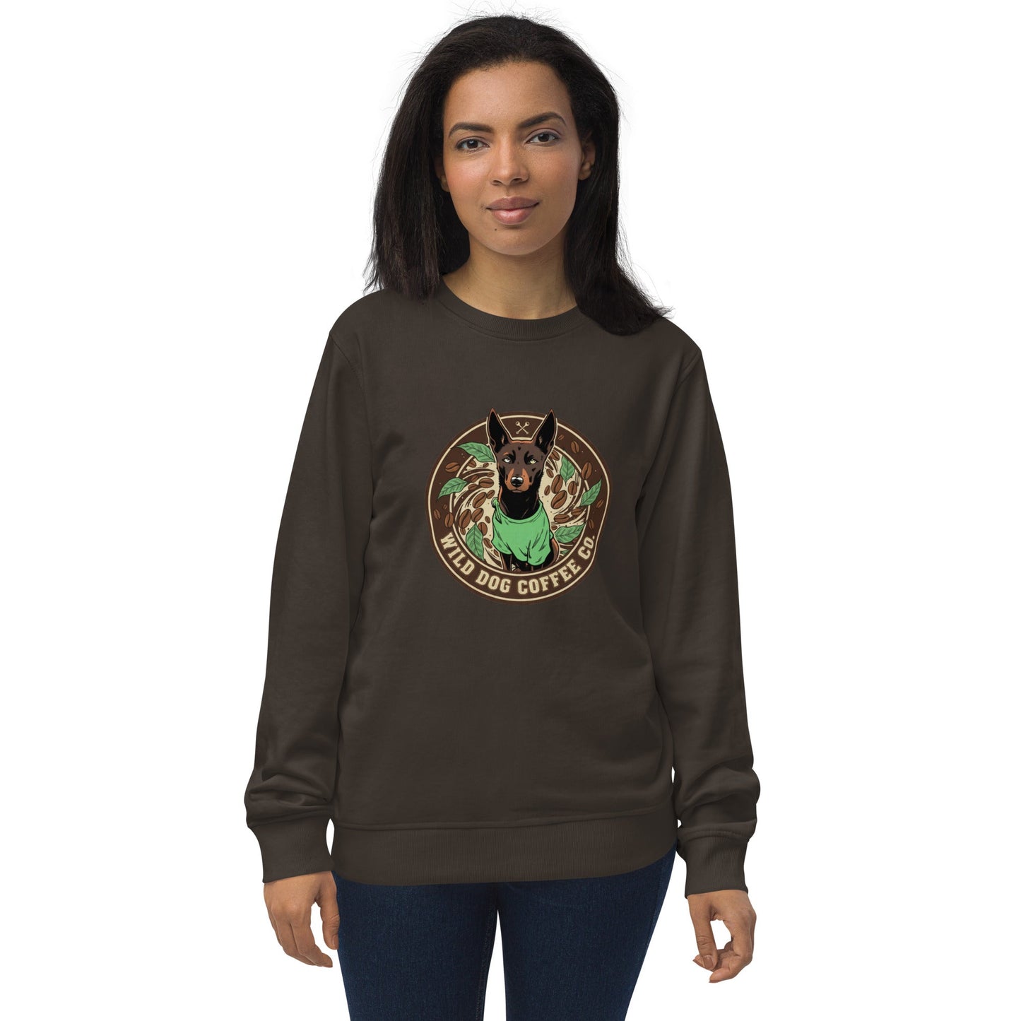 Unisex organic sweatshirt – coffee or tea by Wild Dog Coffee Co Unisex organic sweatshirt by Wild Dog Coffee Co.