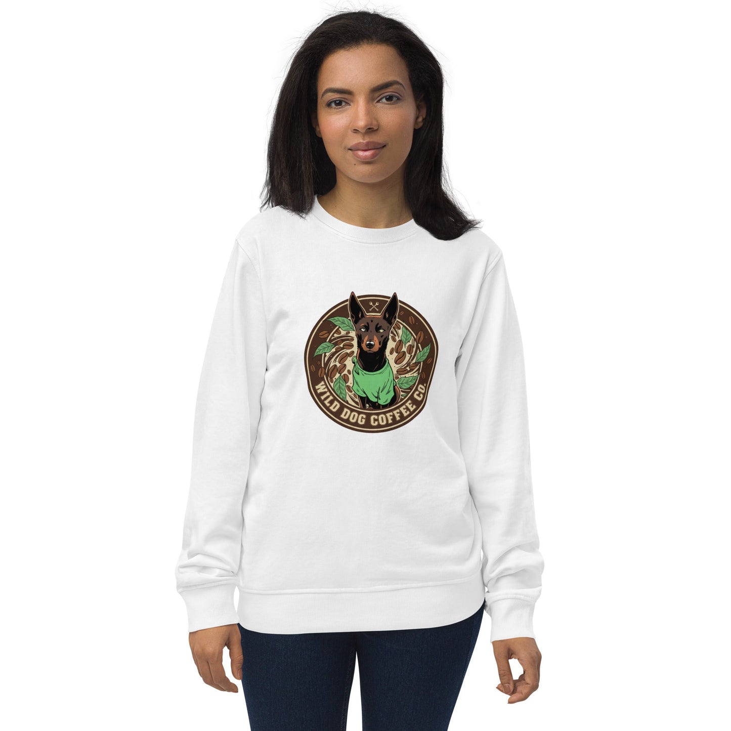Unisex organic sweatshirt – coffee or tea by Wild Dog Coffee Co Unisex organic sweatshirt by Wild Dog Coffee Co.