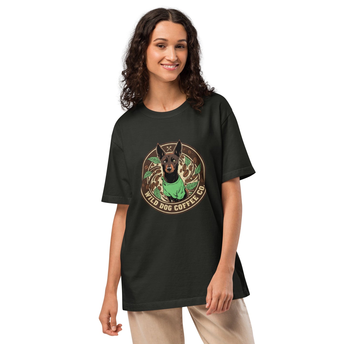 Unisex oversized t-shirt – coffee or tea by Wild Dog Coffee Co Unisex oversized t-shirt by Wild Dog Coffee Co.