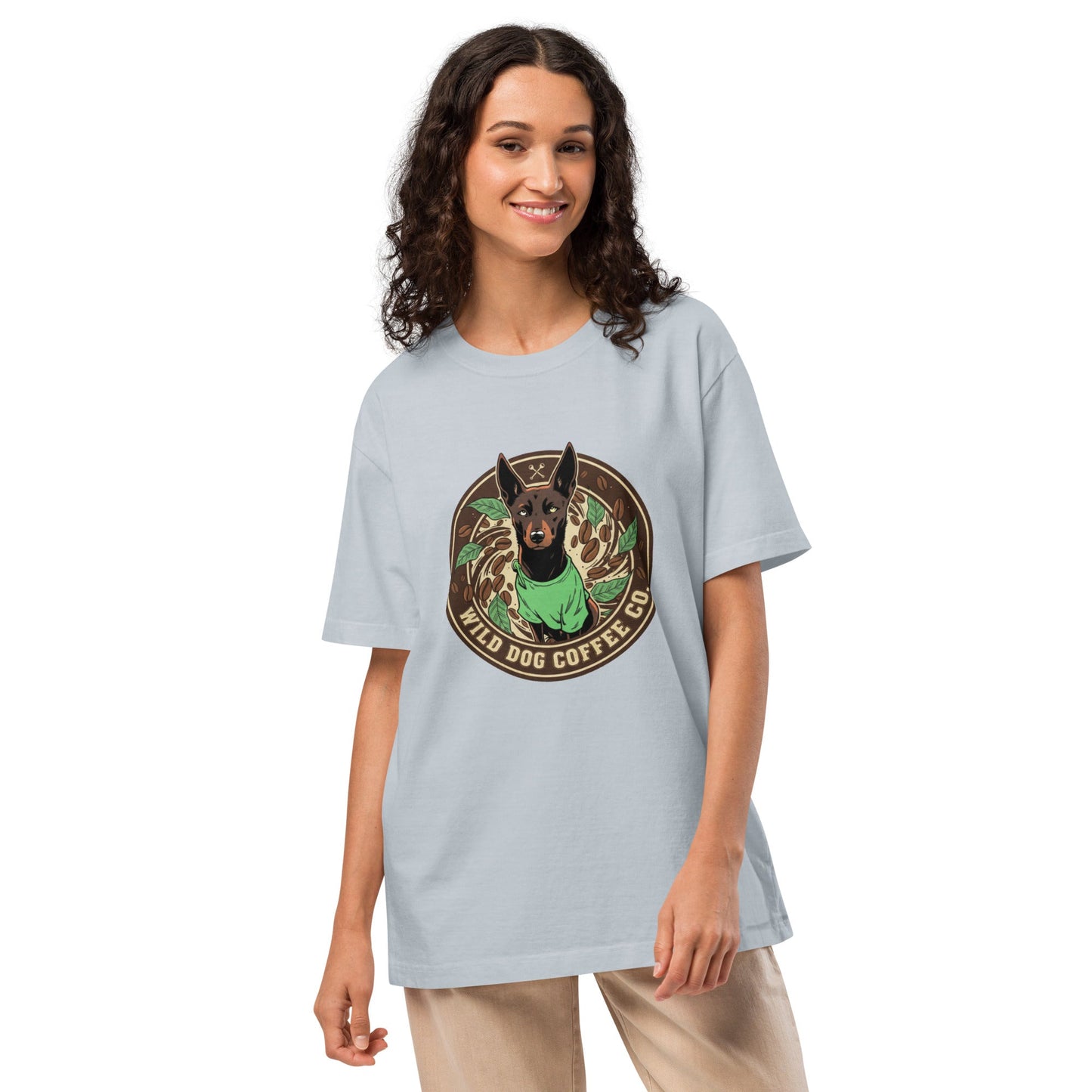 Unisex oversized t-shirt – coffee or tea by Wild Dog Coffee Co Unisex oversized t-shirt by Wild Dog Coffee Co.