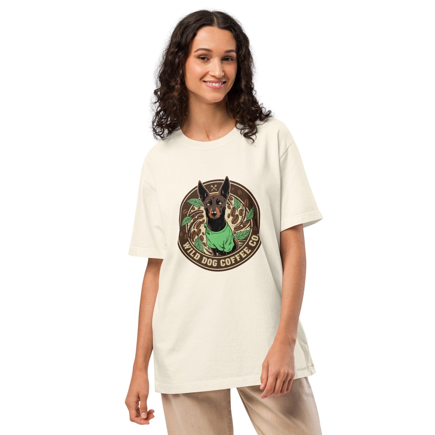 Unisex oversized t-shirt – coffee or tea by Wild Dog Coffee Co Unisex oversized t-shirt by Wild Dog Coffee Co.